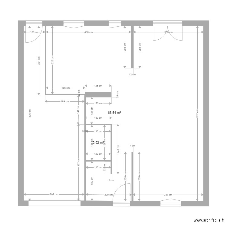 R D C chez thibaud et Marine. Plan de 0 pièce et 0 m2