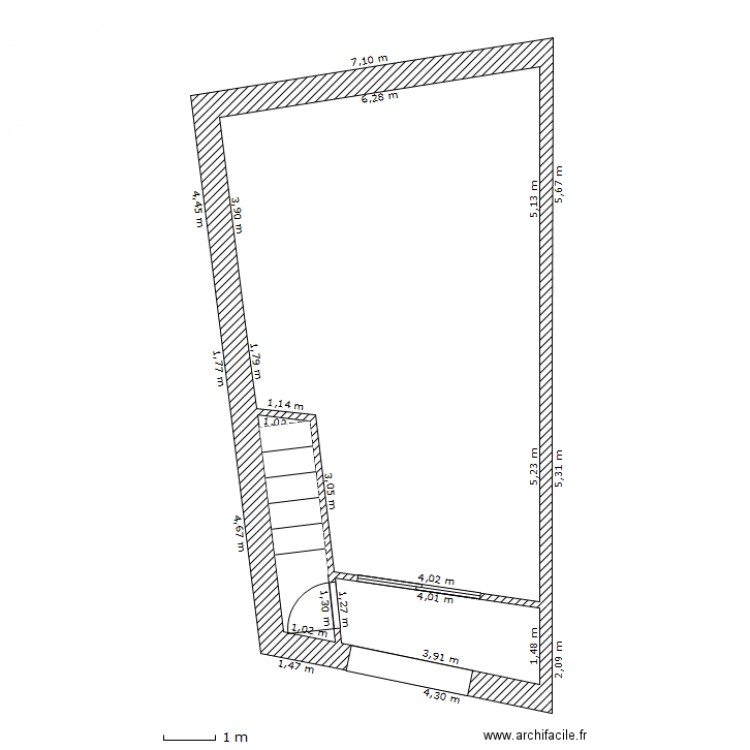 Niveau 0 garage. Plan de 0 pièce et 0 m2