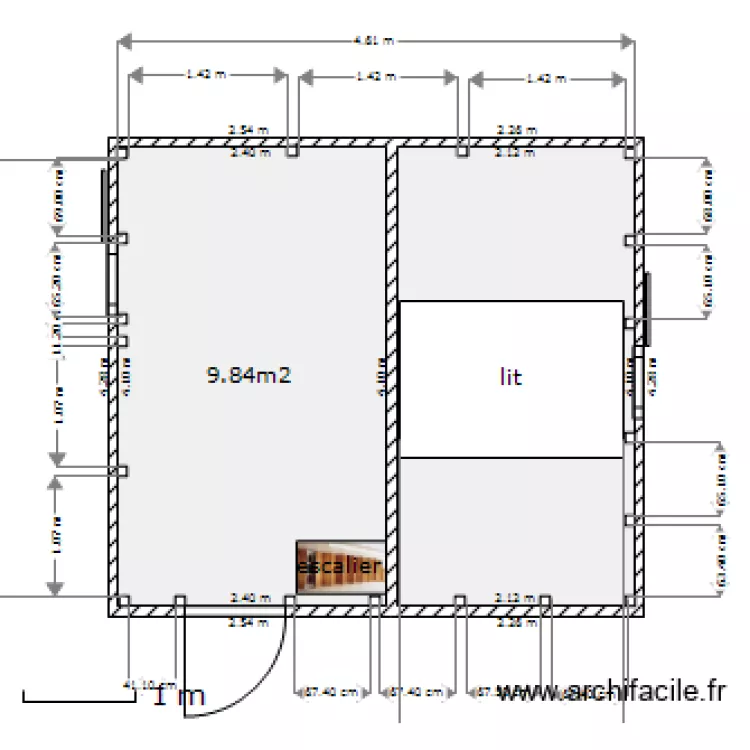 Rucher int etage. Plan de Rucher int etage. Plan de