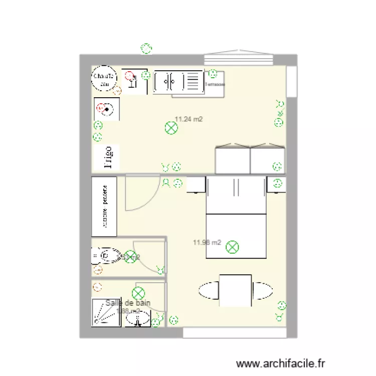 Garage Actuel. Plan de Garage Actuel. Plan de
