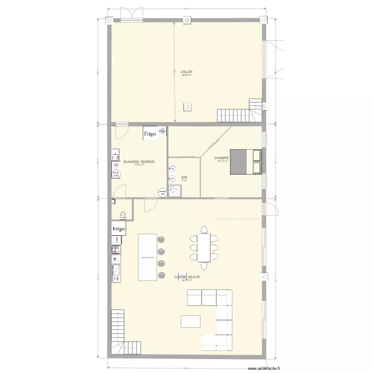 Habitation. Plan de 