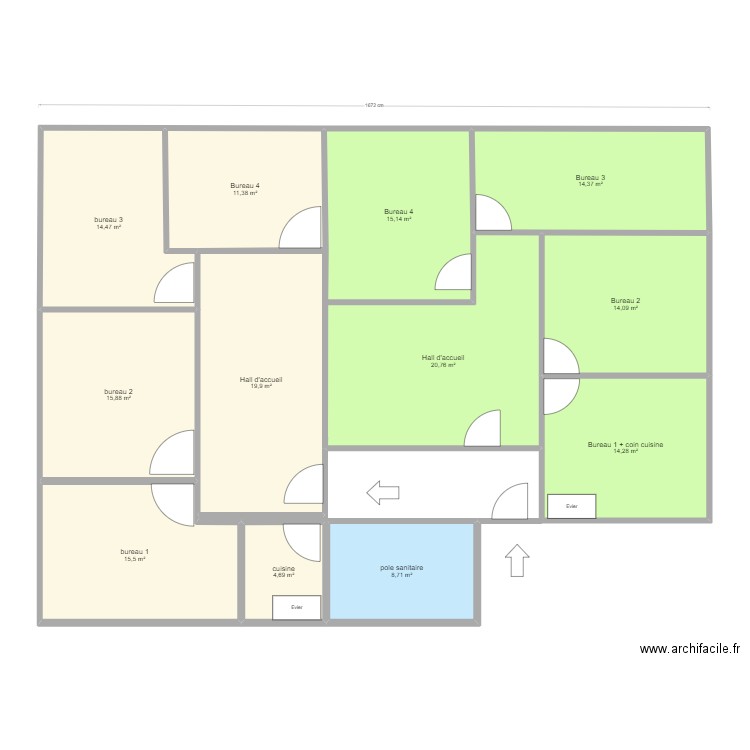 plan bureau tous lots v1. Plan de 0 pièce et 0 m2