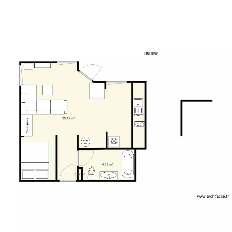 Plan appart avi 2. Plan de 