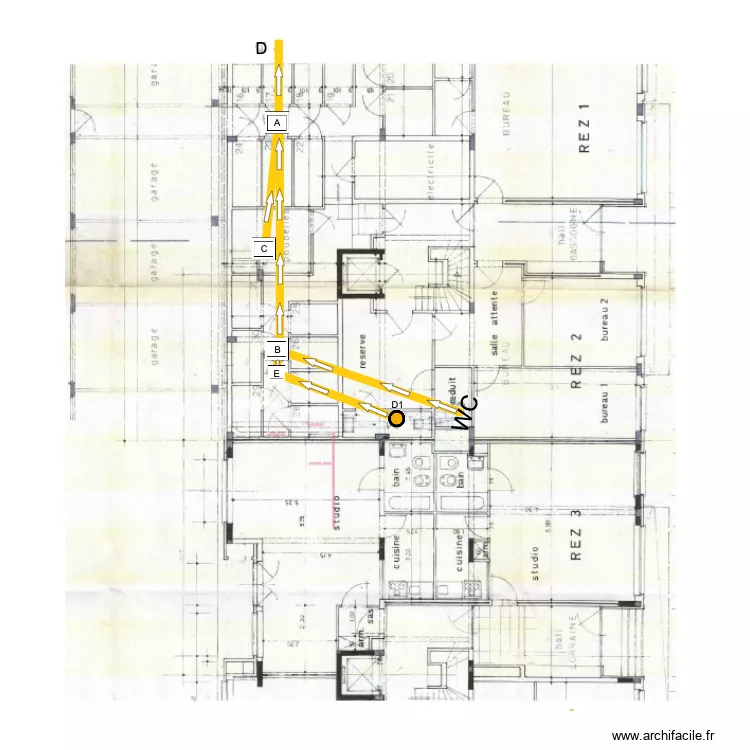 Anjou Gascogne. Plan de 