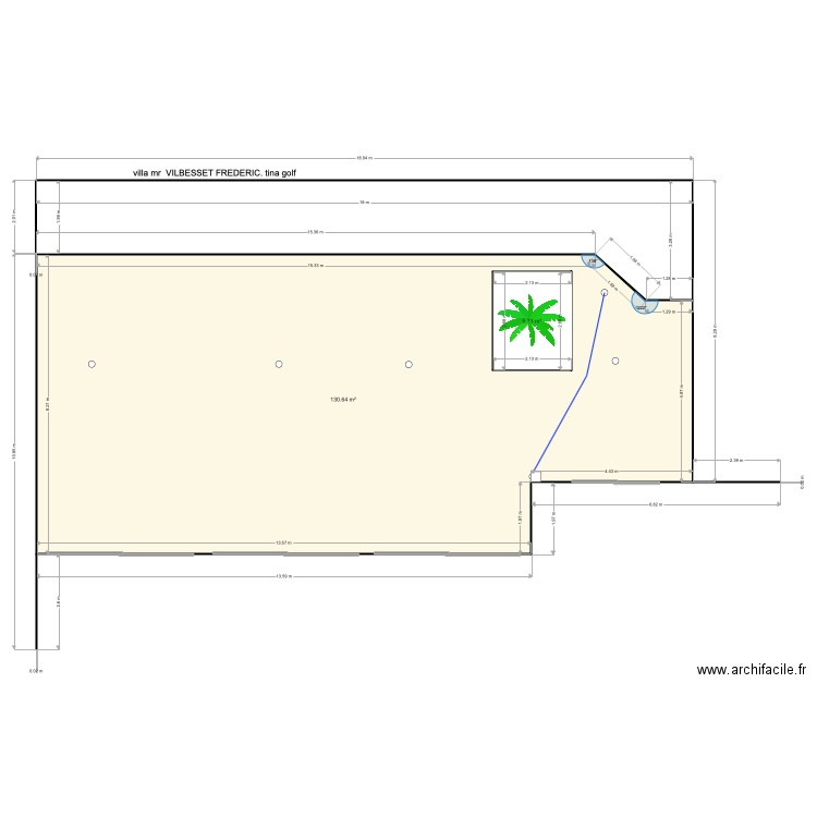 terrasse vilbesset   tina golf . Plan de 0 pièce et 0 m2