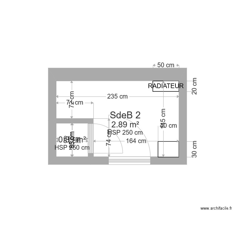 73 BAC SDB 2. Plan de 0 pièce et 0 m2