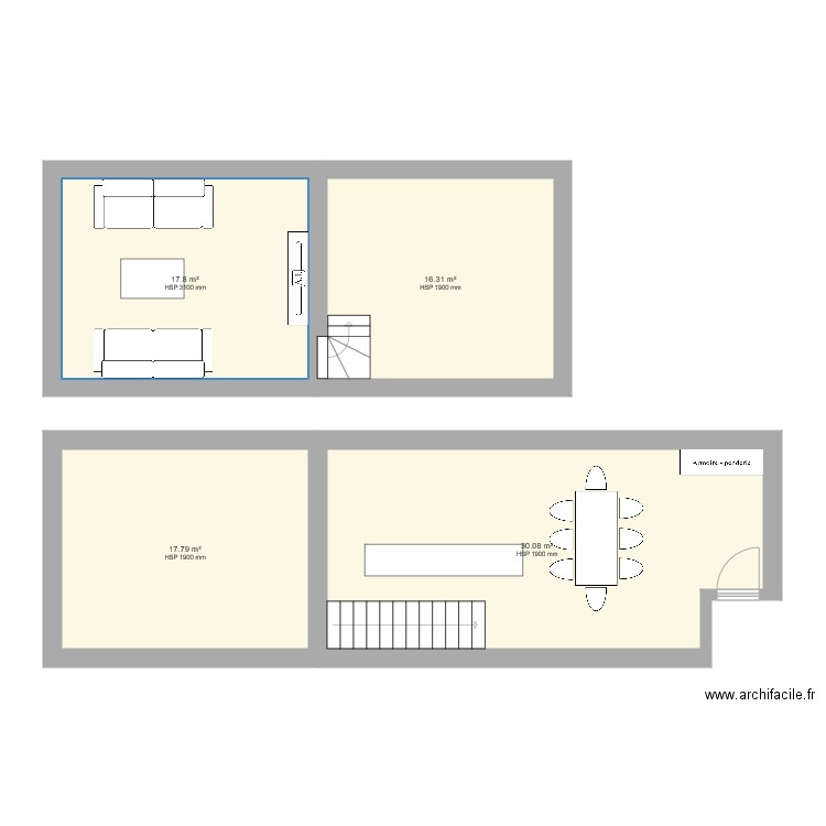 Maison 4m de façade. Plan de 0 pièce et 0 m2