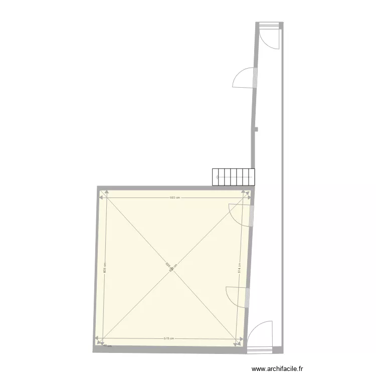 test   salon . Plan de 