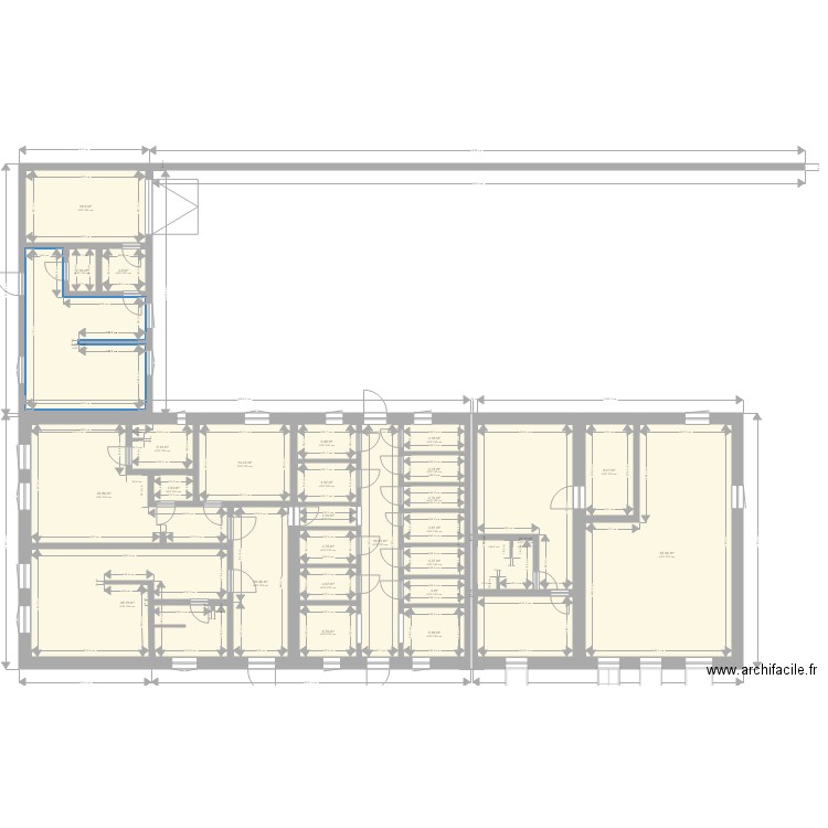 Faulbach2 avec façade. Plan de 0 pièce et 0 m2