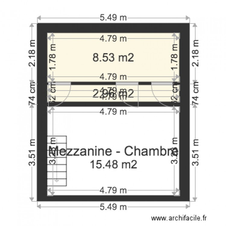 APPARTEMENT 4E Mezzanine. Plan de 0 pièce et 0 m2