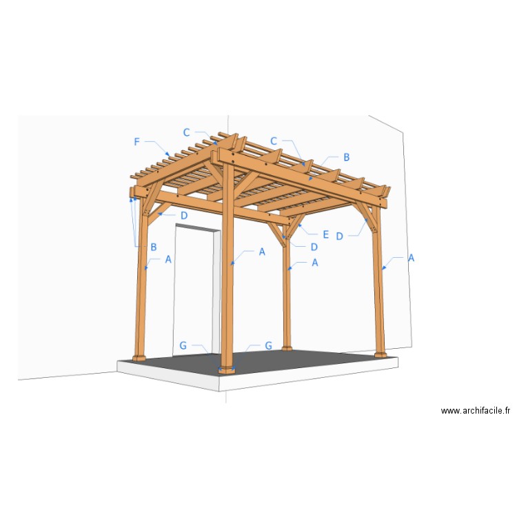 pergo. Plan de 0 pièce et 0 m2