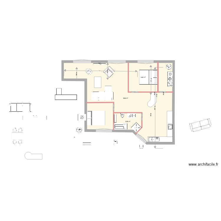 projet paris abouti 3. Plan de 0 pièce et 0 m2