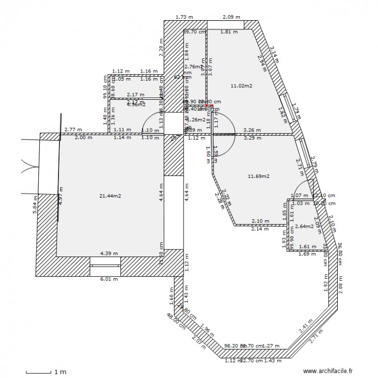 aparte 3 bon. Plan de 0 pièce et 0 m2