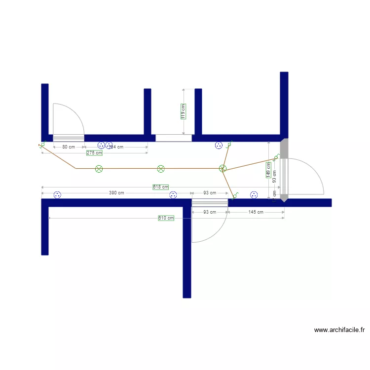 PIECE 8 COULOIR V20 DEFINITIVE. Plan de 