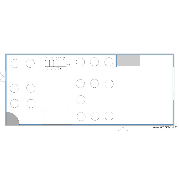 PLAN DE TABLE BM RON NEW. Plan de 1 pièce et 367 m2