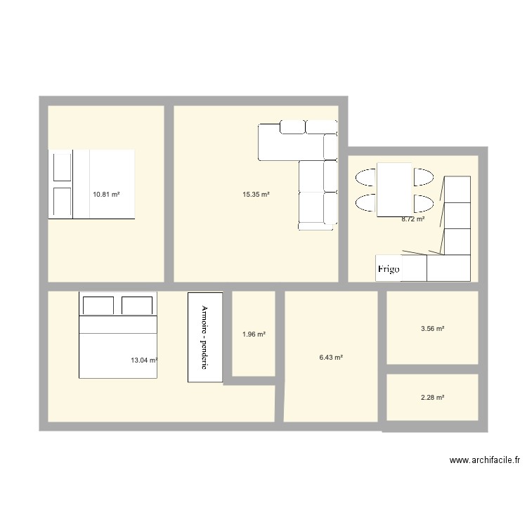 Yvette. Plan de 0 pièce et 0 m2