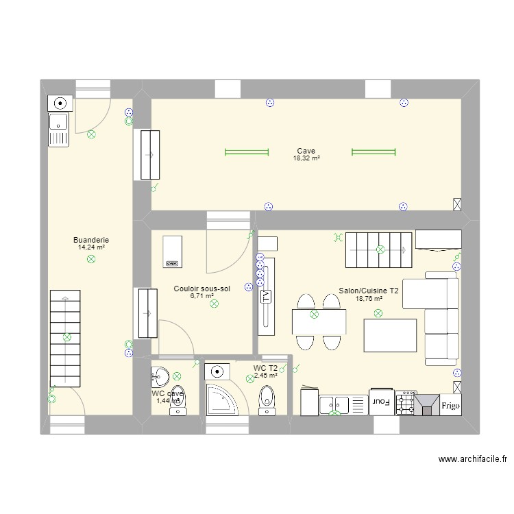 Mesloud la cave . Plan de 0 pièce et 0 m2