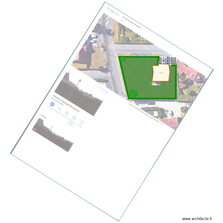 jardin Brassens. Plan de 0 pièce et 0 m2