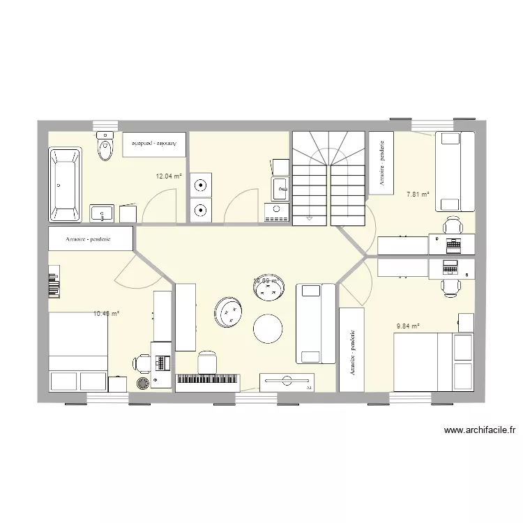 Dream house floor. Plan de 