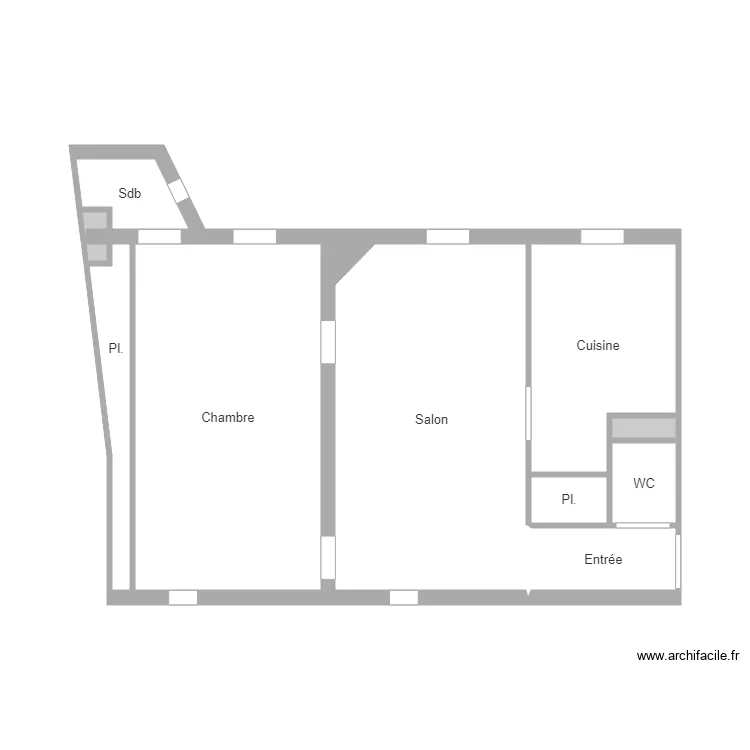 LEMOINE CARDINAL. Plan de 