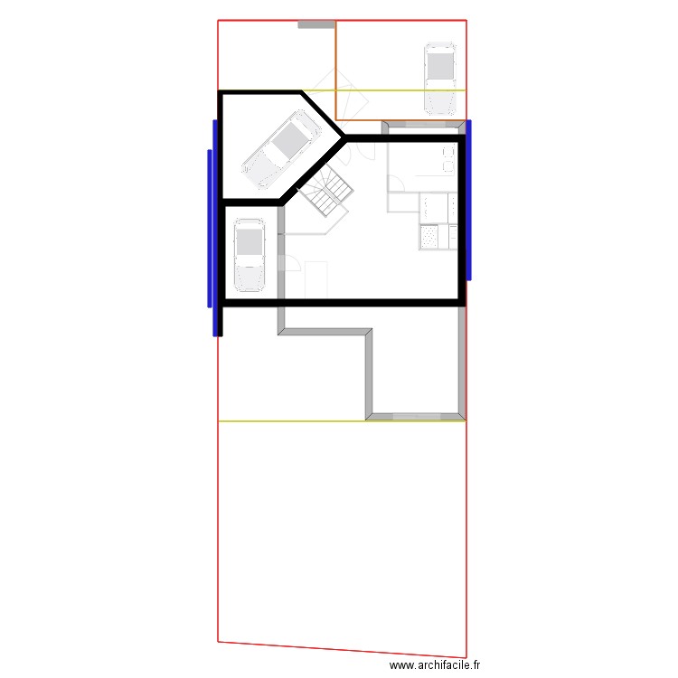 RDC garage ouest ABEL. Plan de 0 pièce et 0 m2