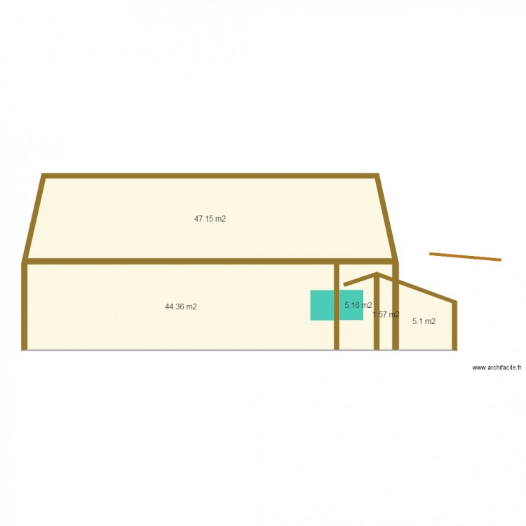 coupe 2. Plan de 0 pièce et 0 m2