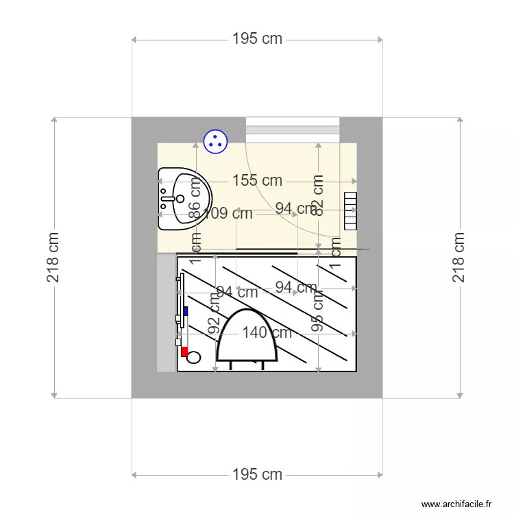 FAYET opheor projet receveur 140. Plan de 