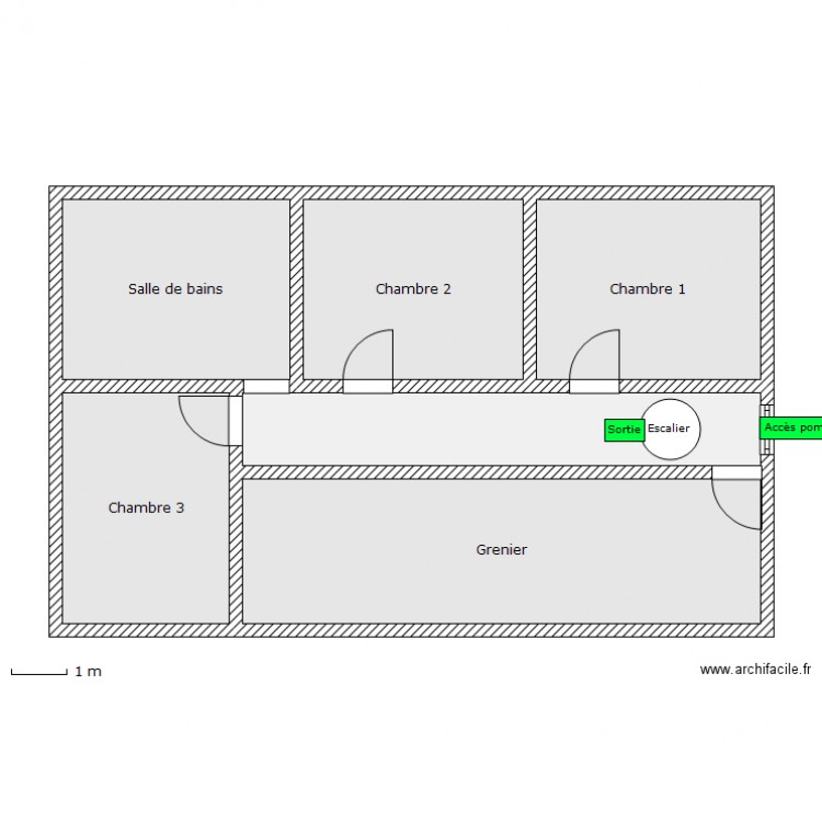 Auberge annexe - 2Ã¨ Ã©tage. Plan de 0 pièce et 0 m2