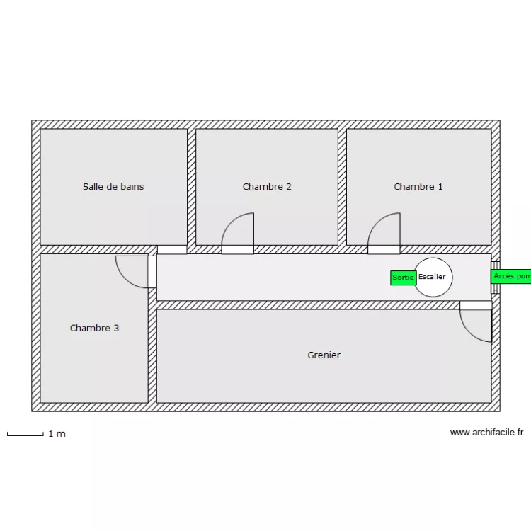 Auberge annexe - 2è étage. Plan de Auberge annexe - 2è étage. Plan de