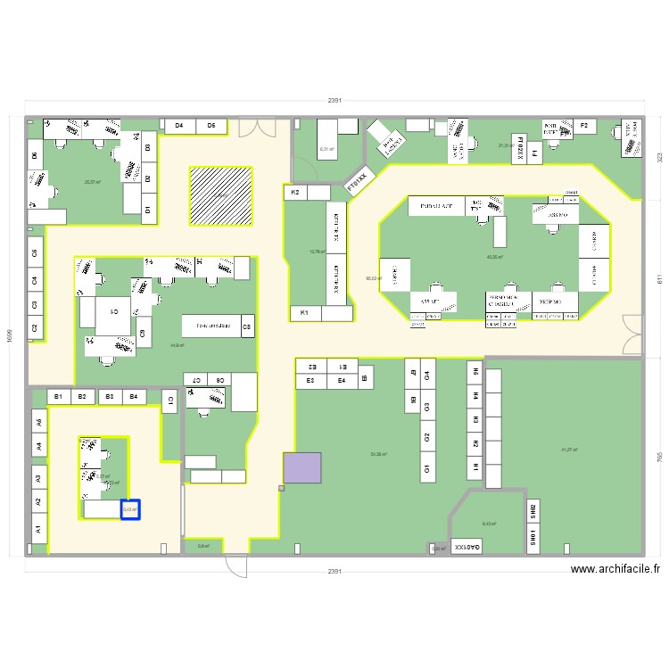 Atelier 05/10/2023. Plan de 17 pièces et 444 m2