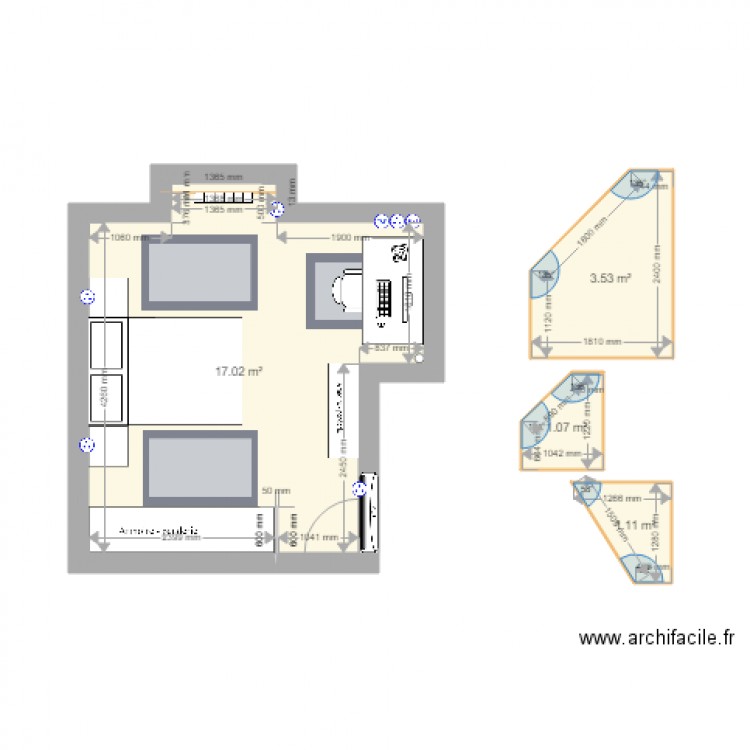 ChambreCelia. Plan de 0 pièce et 0 m2