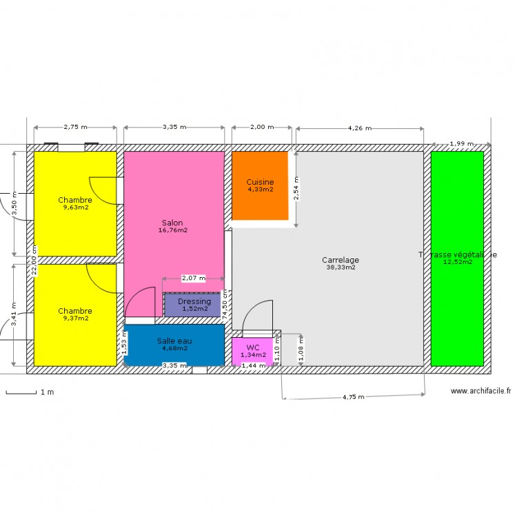 GALPIN ETAGE 100. Plan de 0 pièce et 0 m2