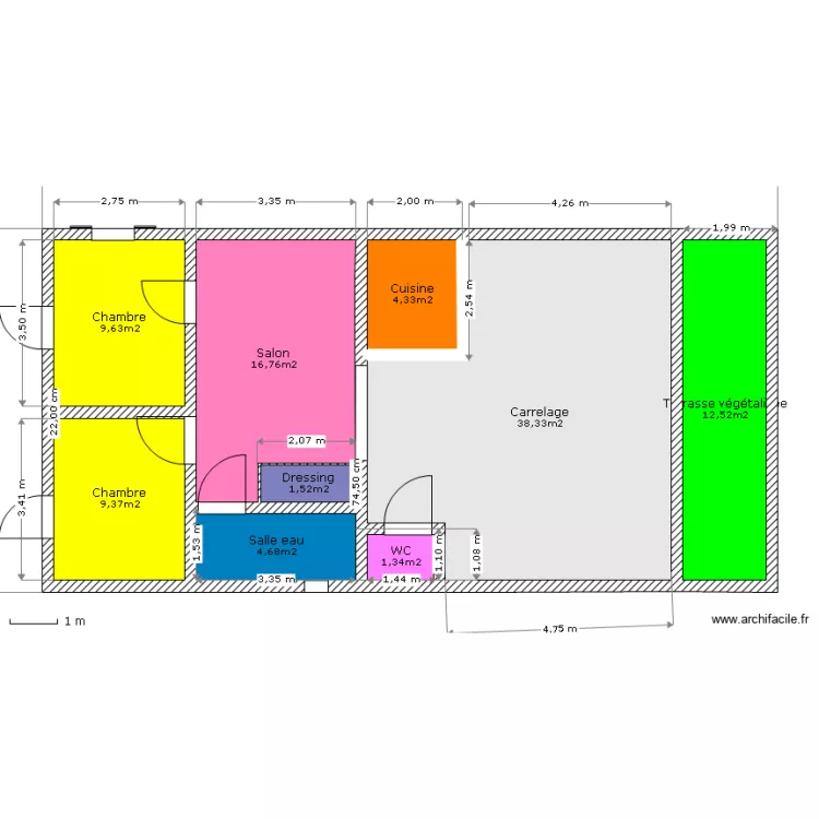 GALPIN ETAGE 100. Plan de 