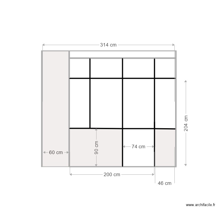 option 1. Plan de 0 pièce et 0 m2