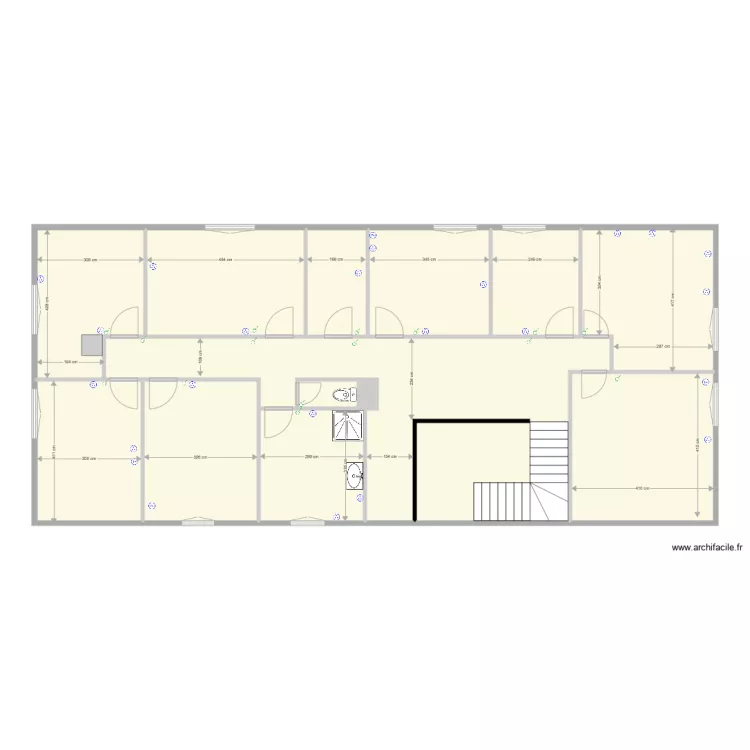 Mahious 1er &eacute;tage. Plan de 