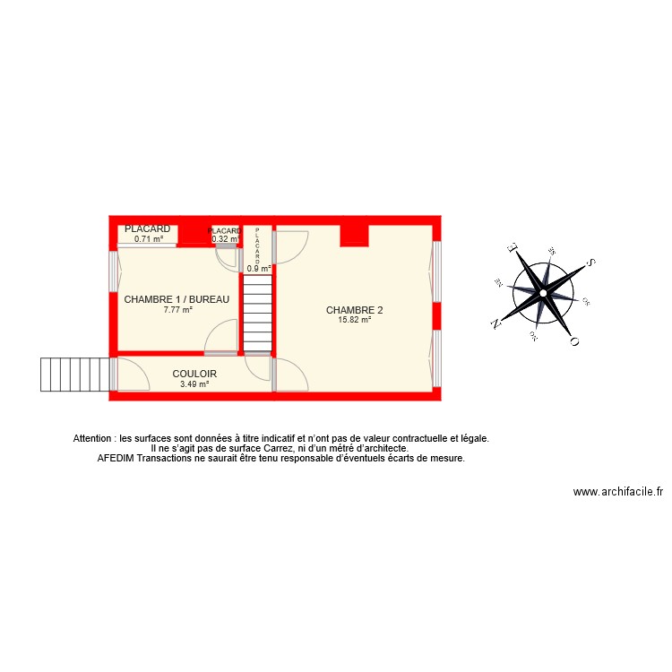 BI 6621 ETAGE 1 M. Plan de 0 pièce et 0 m2