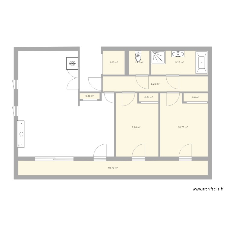 Appartement Salaise 1. Plan de 0 pièce et 0 m2