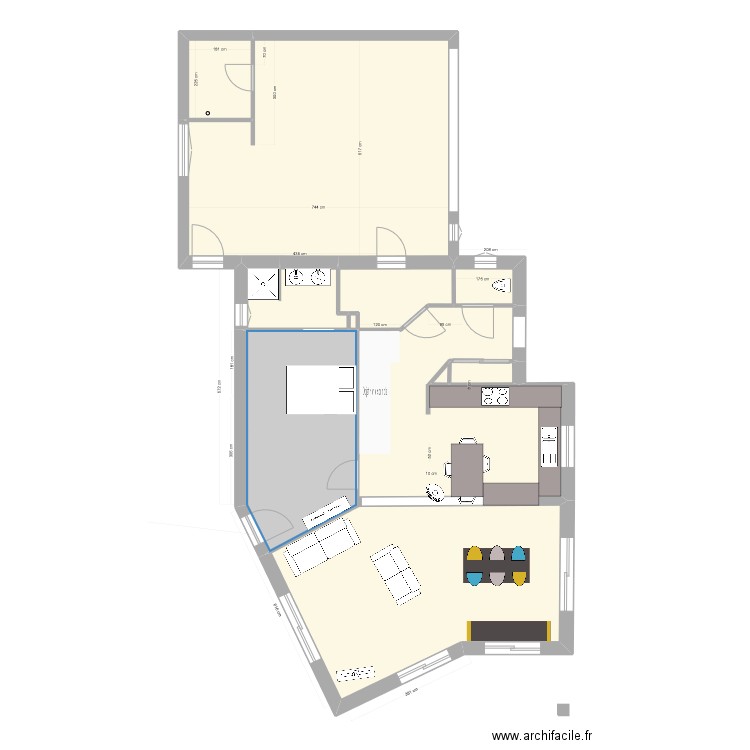 Dalmais bas Cuisine V2. Plan de 0 pièce et 0 m2