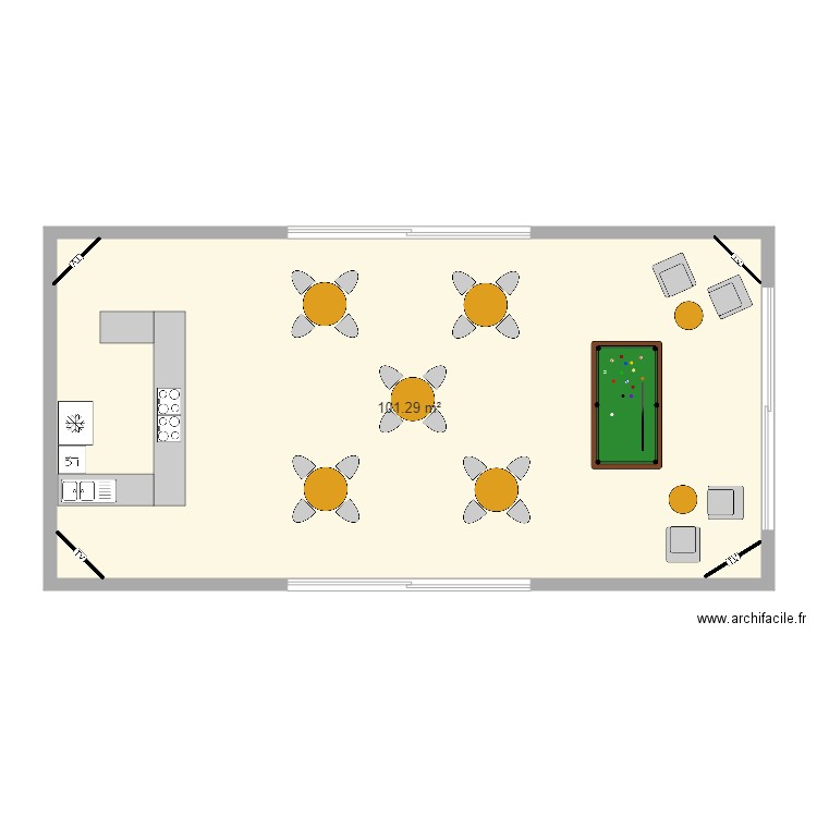 Aire Commune. Plan de 0 pièce et 0 m2