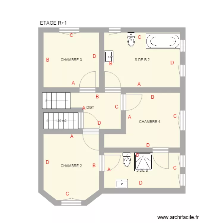 SELLIERE ETAGE. Plan de SELLIERE ETAGE. Plan de