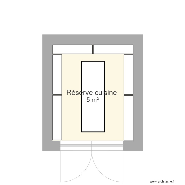 Reserve cuisine. Plan de 0 pièce et 0 m2