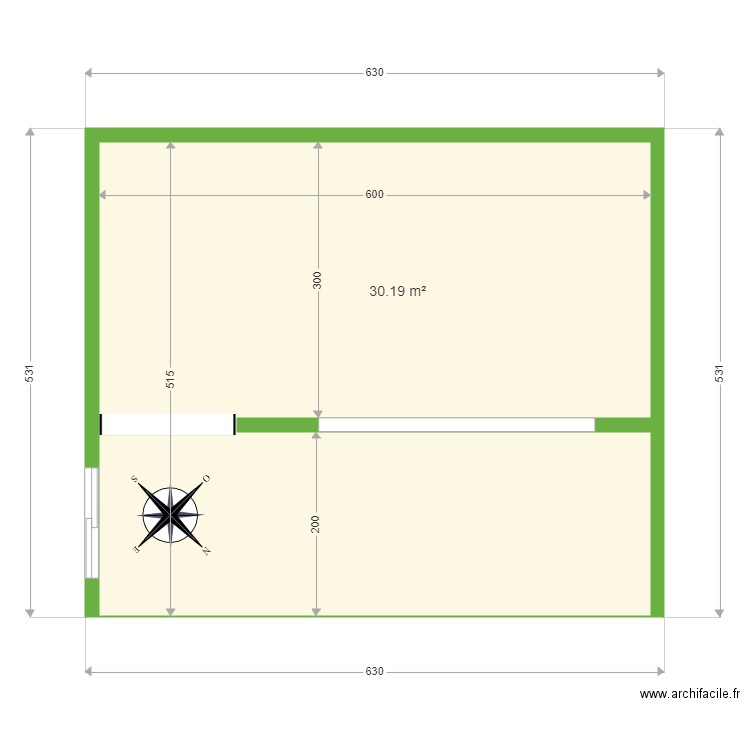 Box chevaux 03. Plan de 0 pièce et 0 m2