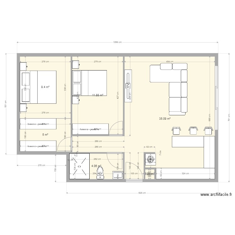 F3C v3. Plan de 0 pièce et 0 m2