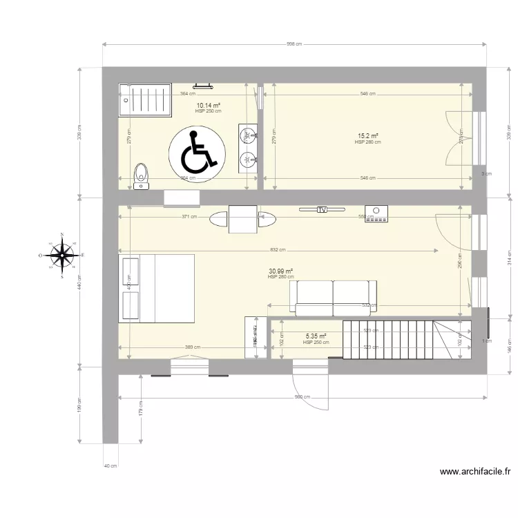 rdc chambre hote. Plan de rdc chambre hote. Plan de