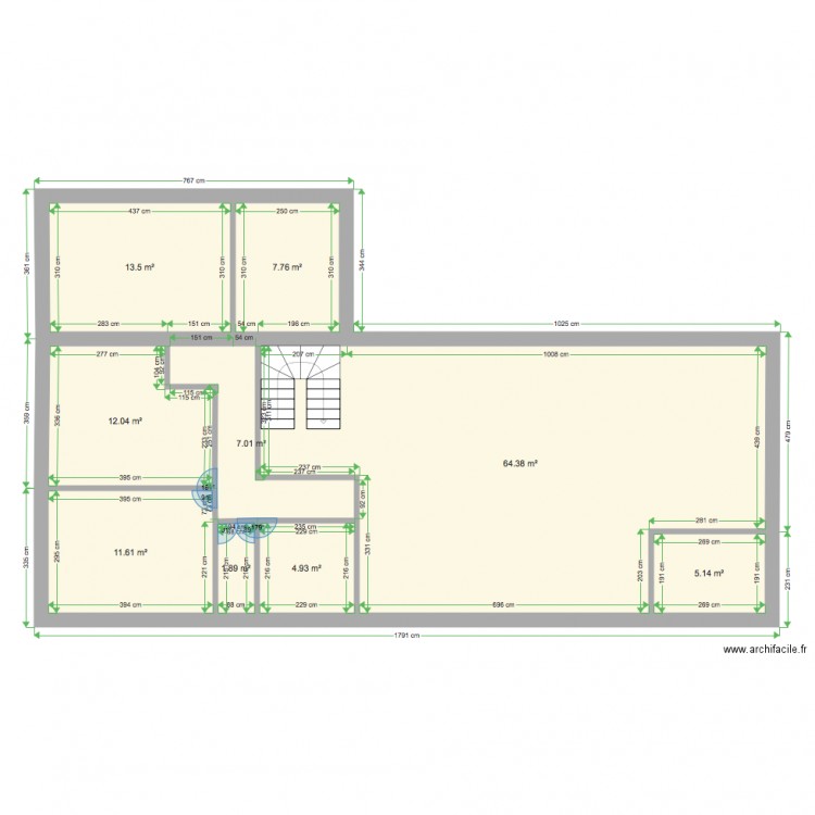 Maison en L 4. Plan de 0 pièce et 0 m2