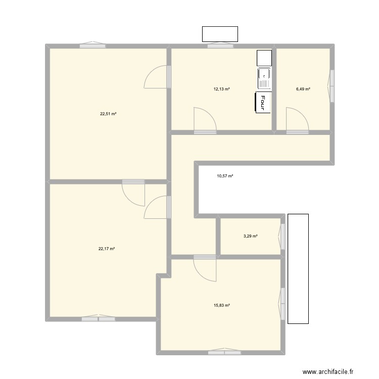 Appart Alex ébauche. Plan de 0 pièce et 0 m2