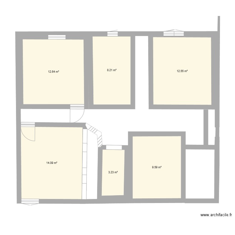 2ème étage . Plan de 0 pièce et 0 m2