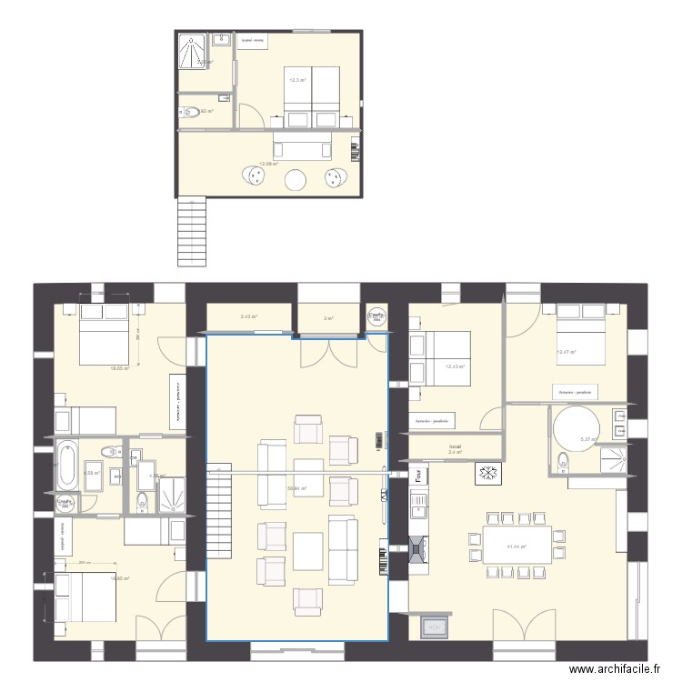 gite 14 02 2019 L. Plan de 0 pièce et 0 m2