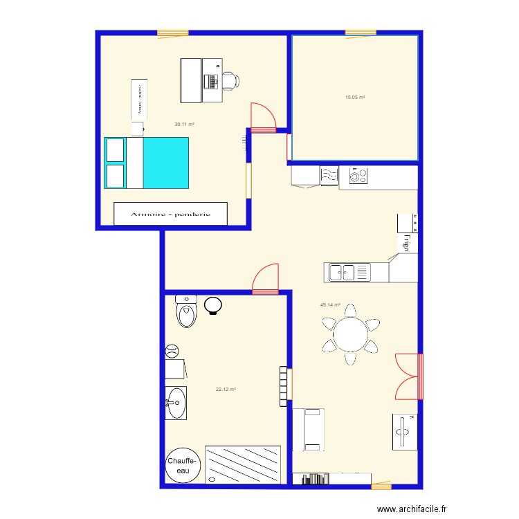 appartement Amé 3. Plan de 0 pièce et 0 m2