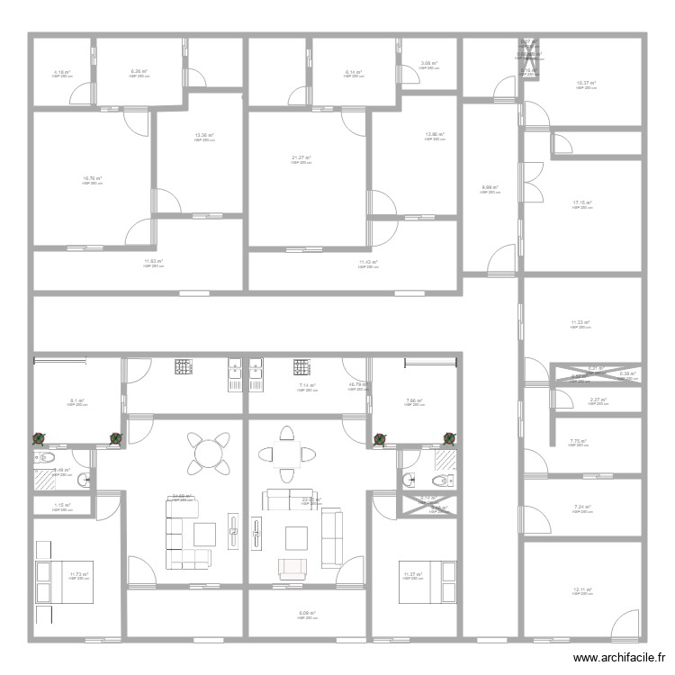 Plan – plan 400m2 – Par akassi ️ | ArchiFacile